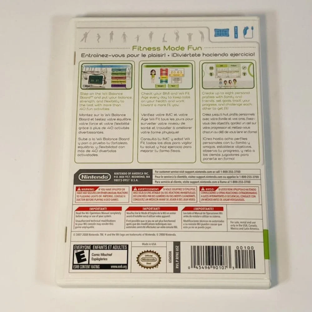 Wii Fit (2008, Nintendo Wii) Fitness Video Game Instruction Booklet
